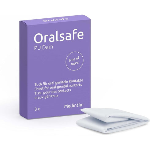 Oral Safe PU Vanilla Dams Pack 8